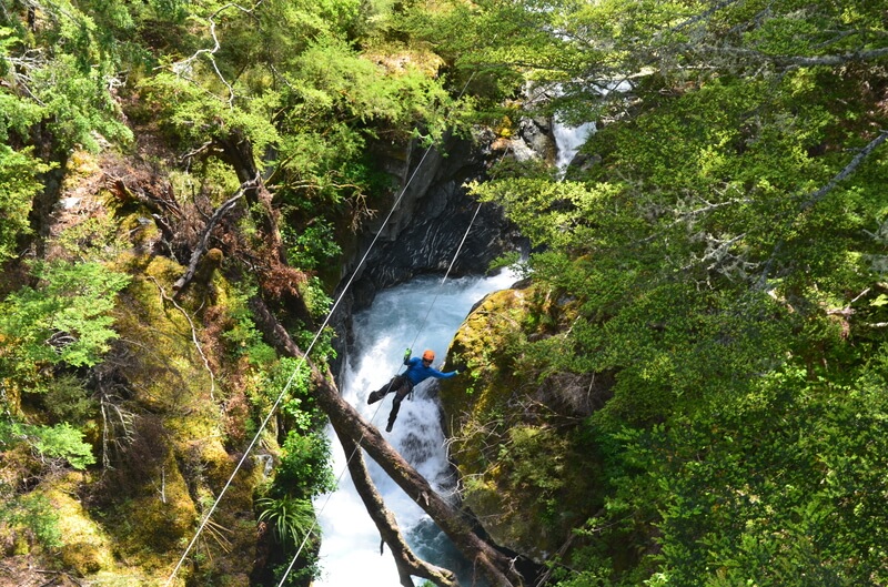 The Orc Chasm seen from the zipline above